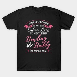 Mom Daughter Matching Bowling Shirts T-Shirt